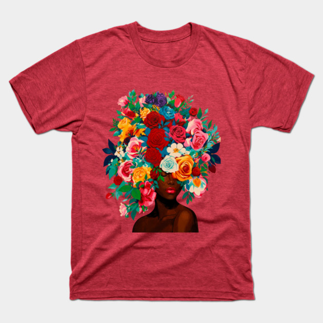 Girl with Flower Headdress T-Shirt
