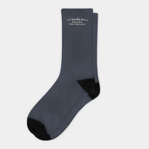 Saved - In Nomine Patris, Et Filii, Et Spiritus Sancti Socks