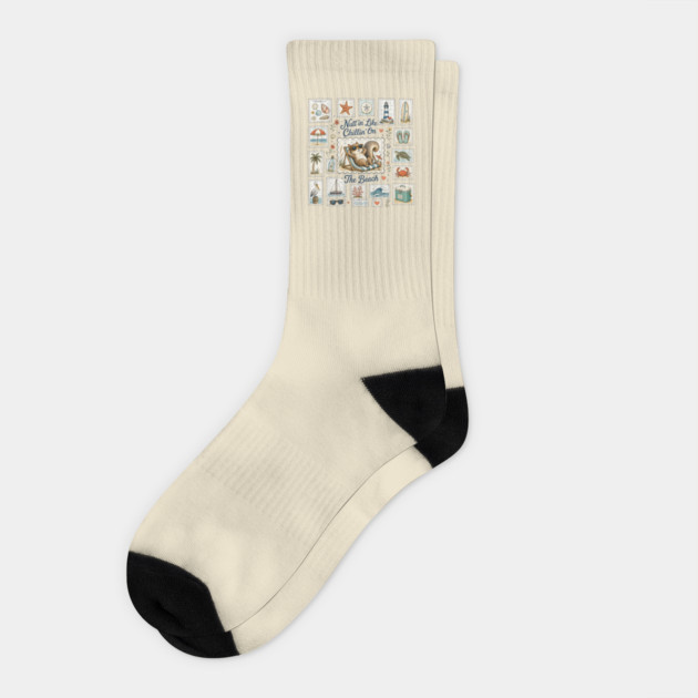 Nutt’in Like Chillin’ On The Beach - Silly Squirrel Socks