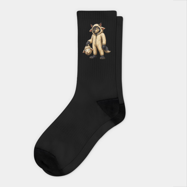 Wolf in Sheeps Clothing Socks