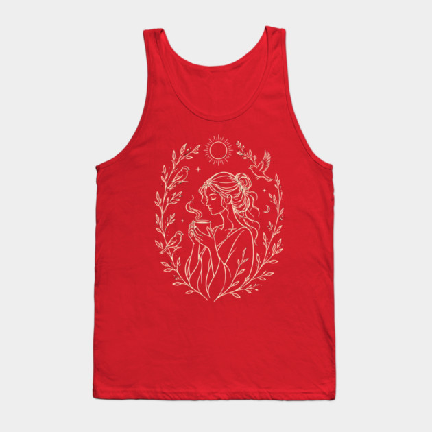 Drinking My Morning Coffee With The Birds Tank Top