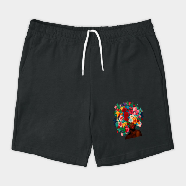 Girl with Flower Headdress Shorts
