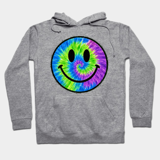 Tye Dye Smiley Face Hoodie