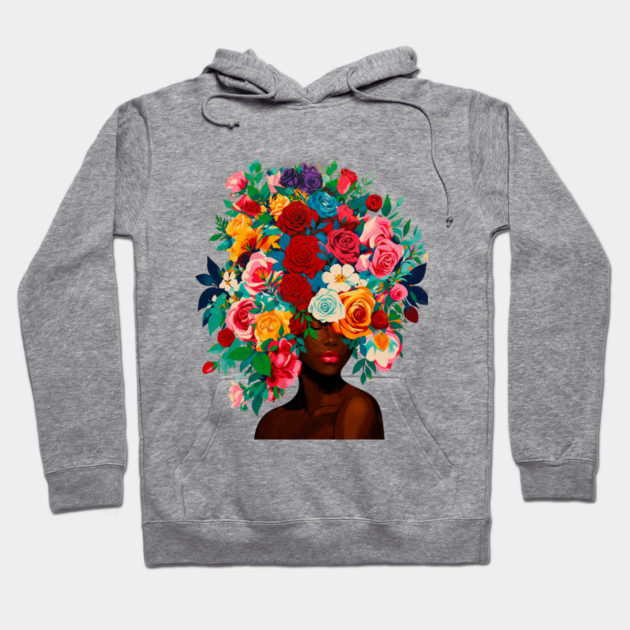 Girl with Flower Headdress Hoodie