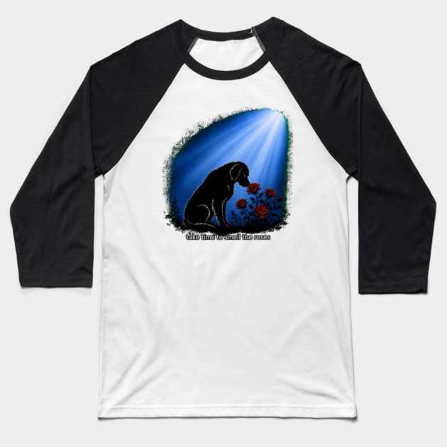 Take Time To Smell The Roses Baseball T-Shirt