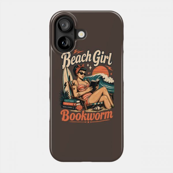 Beach Girl Bookworm Phone Case