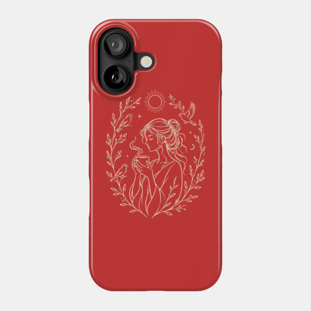 Drinking My Morning Coffee With The Birds Phone Case