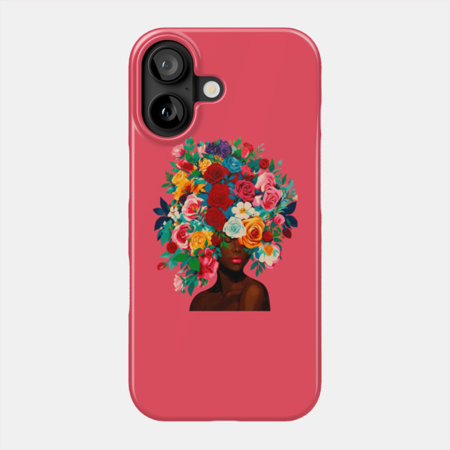 Girl with Flower Headdress Phone Case