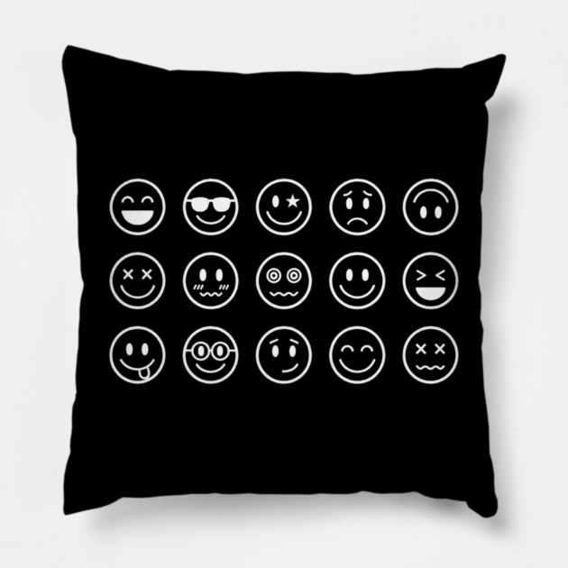 Emoji Faces Pillow