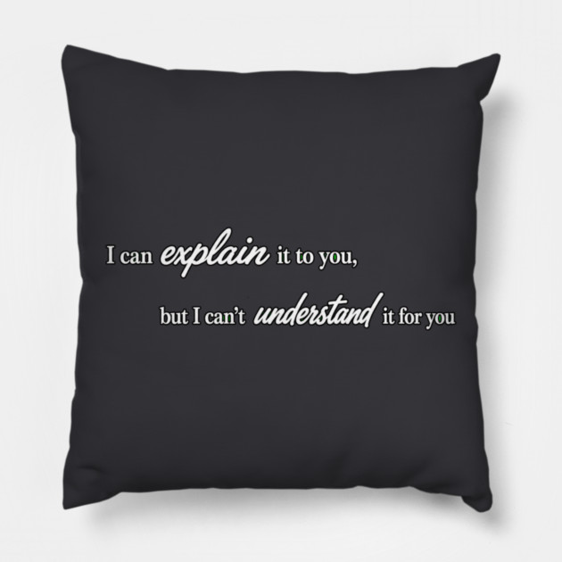 I can Explain It Pillow