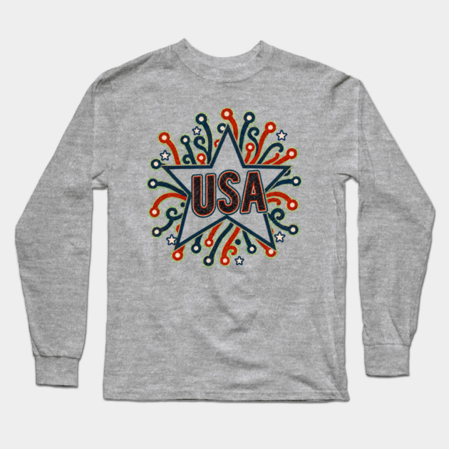 USA Star Long Sleeve T-Shirt