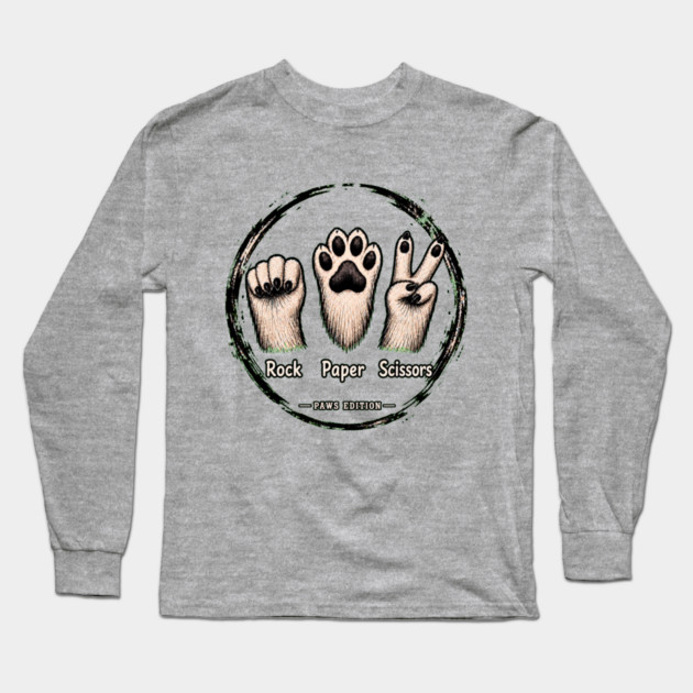 Rock Paper Scissors - funny Long Sleeve T-Shirt