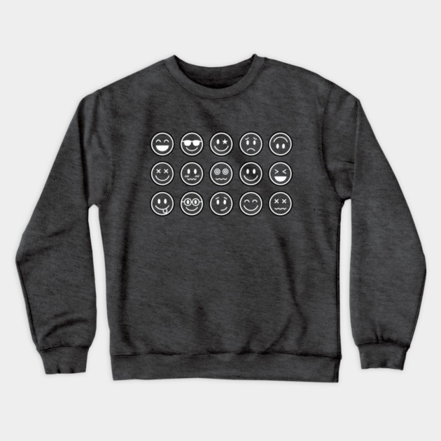 Emoji Faces Crewneck Sweatshirt