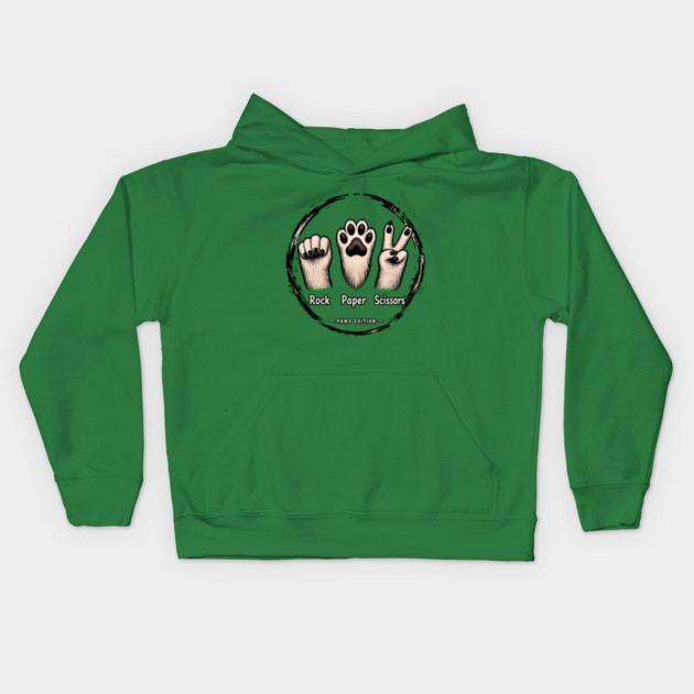 Rock Paper Scissors - funny Kids Hoodie