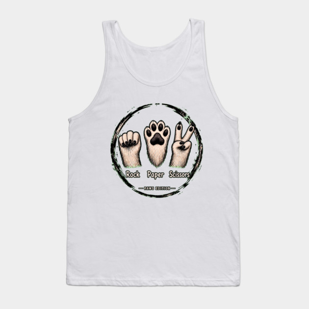 Rock Paper Scissors - funny Tank Top
