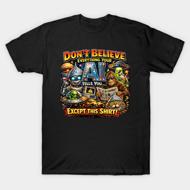 Dont believe everything AI tells you T-Shirt