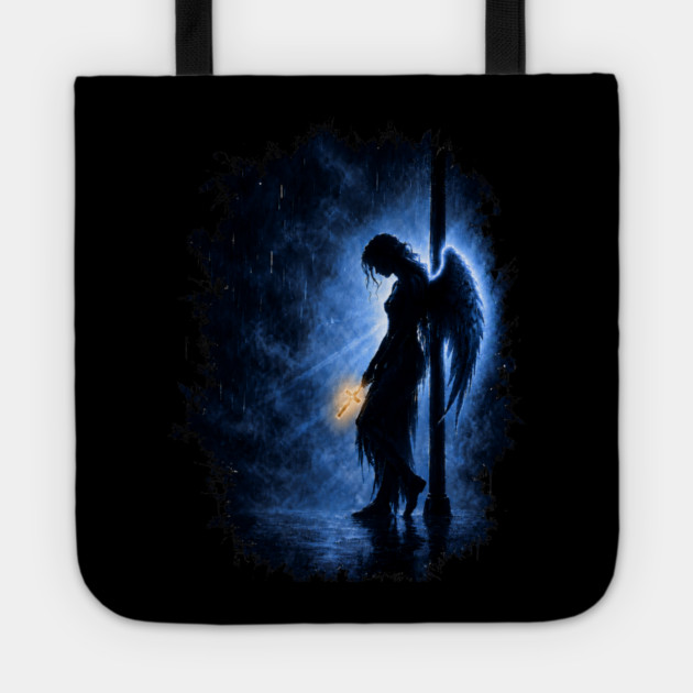 Angel with Cross Tote