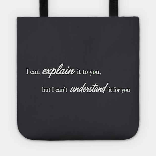 I can Explain It Tote