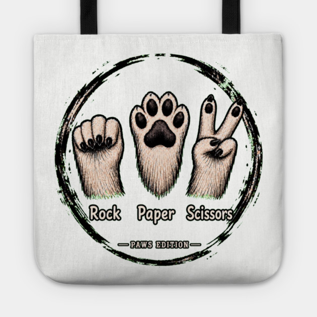Rock Paper Scissors - funny Tote