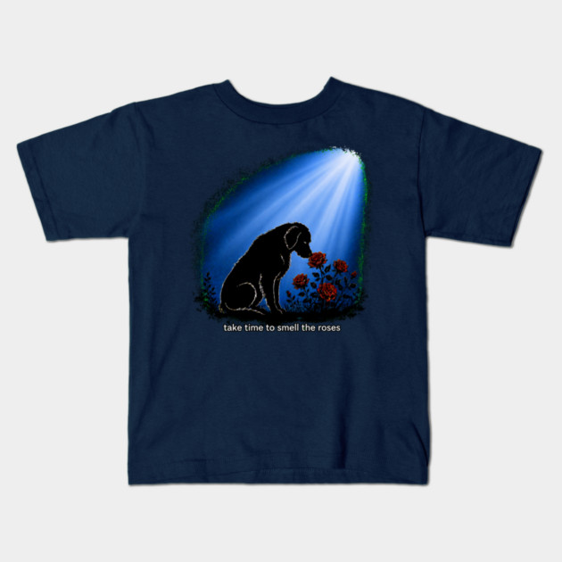 Take Time To Smell The Roses Kids T-Shirt
