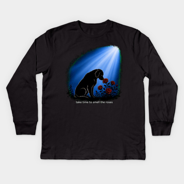 Take Time To Smell The Roses Kids Long Sleeve T-Shirt