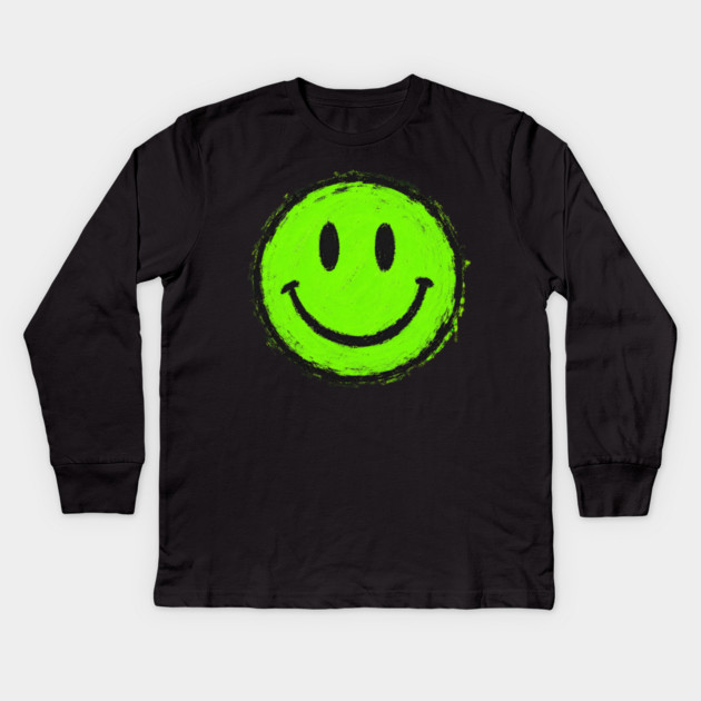 Smiley Face Kids Long Sleeve T-Shirt