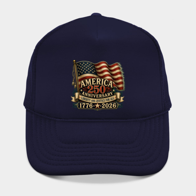 America 250th Anniversary - Liberty And Justice For All Hat