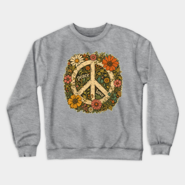 Peace and Love Sign Crewneck