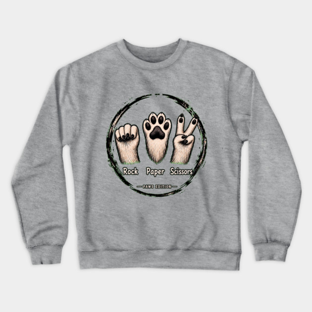 Rock Paper Scissors - funny Crewneck Sweatshirt