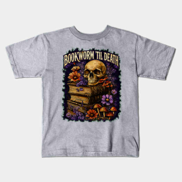 Bookworm Til Death Kids T-Shirt