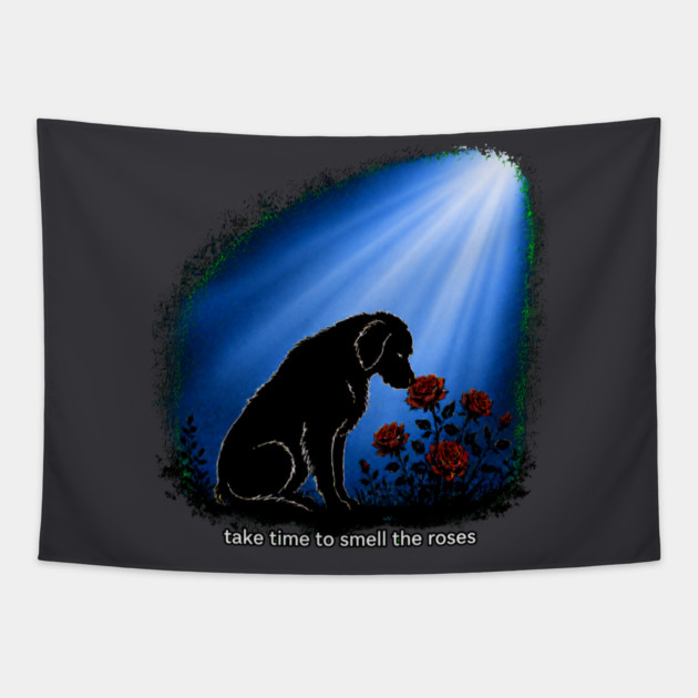 Take Time To Smell The Roses Tapestry