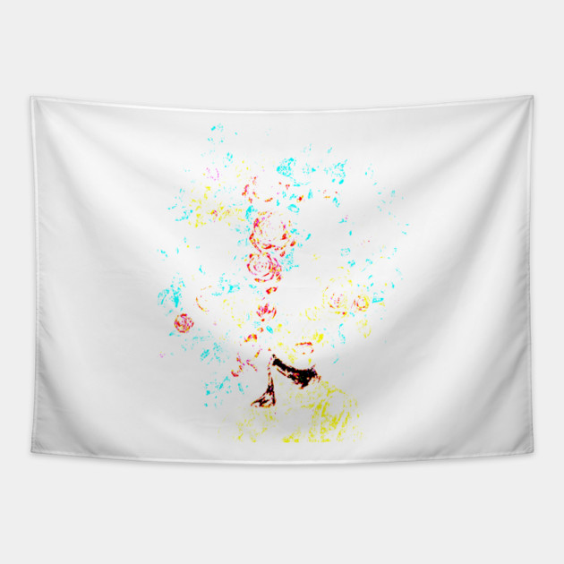 Girl with Flower Headdress Tapestry