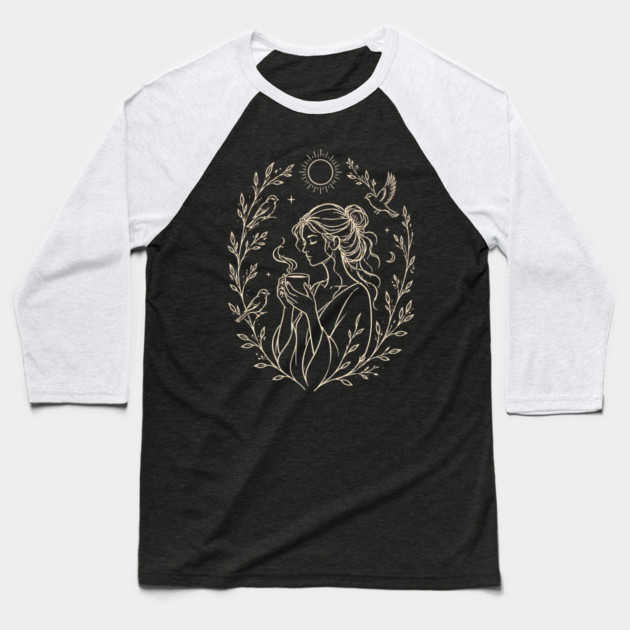 Drinking My Morning Coffee With The Birds Baseball T-Shirt