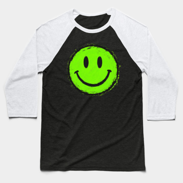 Smiley Face Baseball T-Shirt