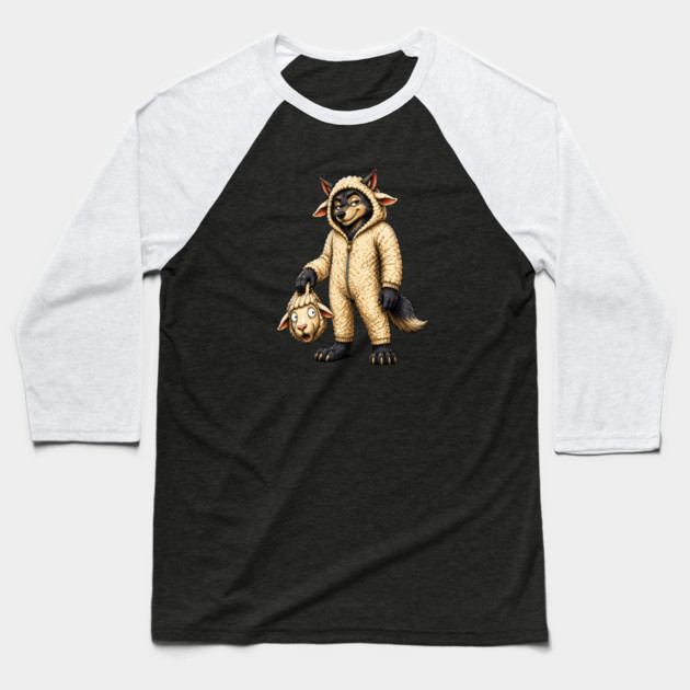 Wolf in Sheeps Clothing Baseball T-Shirt