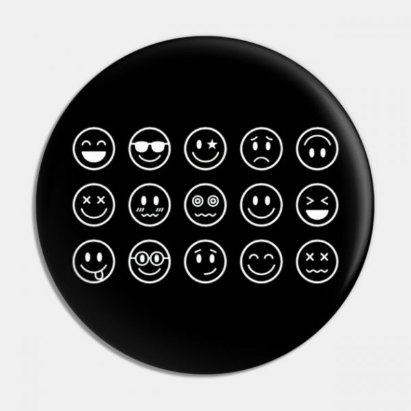 Emoji Faces Pin