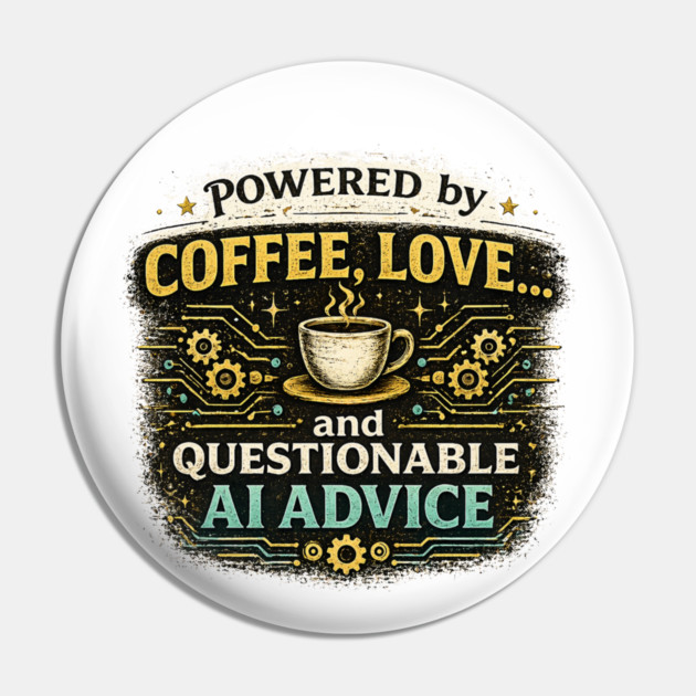 Powered by Coffee, Love, and Questionable AI Advice Pin