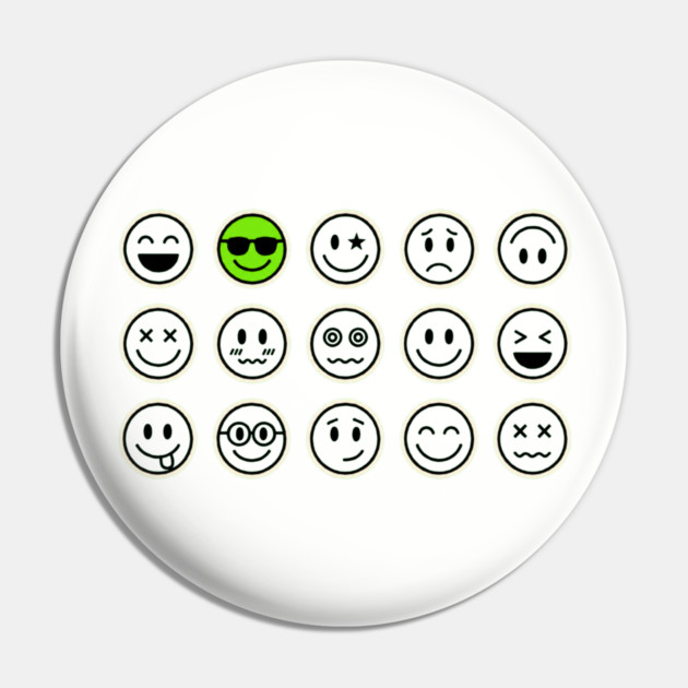 Emoji Faces Pin