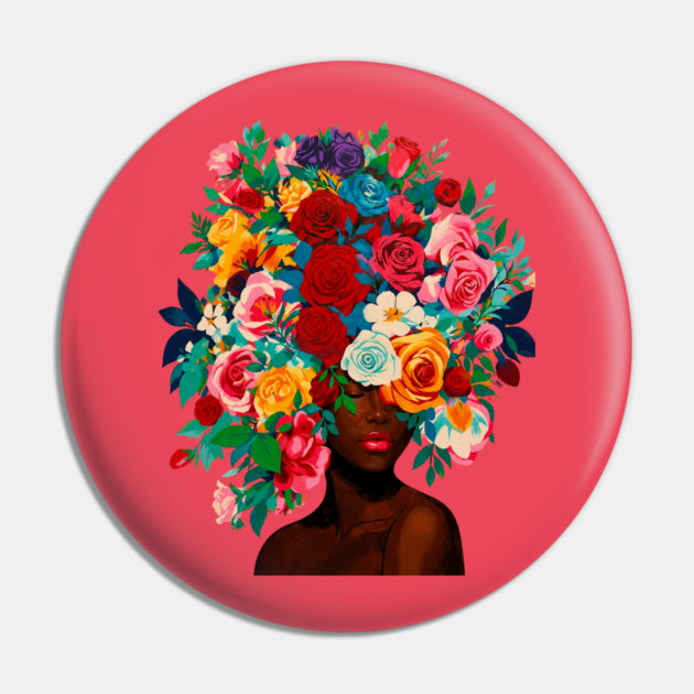 Girl with Flower Headdress Pin