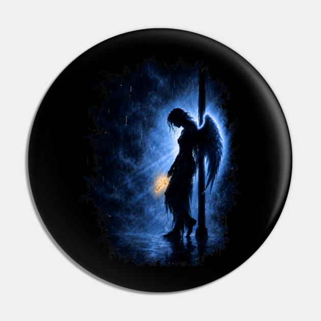 Angel with Cross Pin