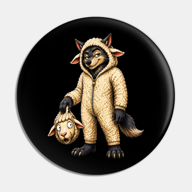 Wolf in Sheeps Clothing Pin