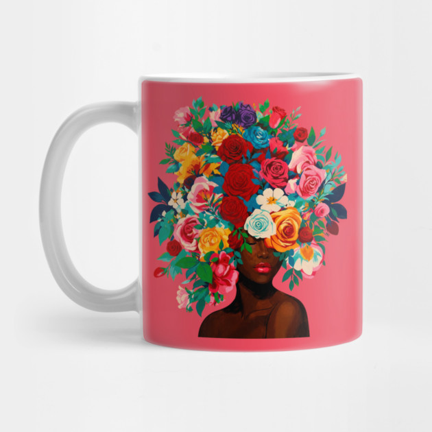 Girl with Flower Headdress Mug