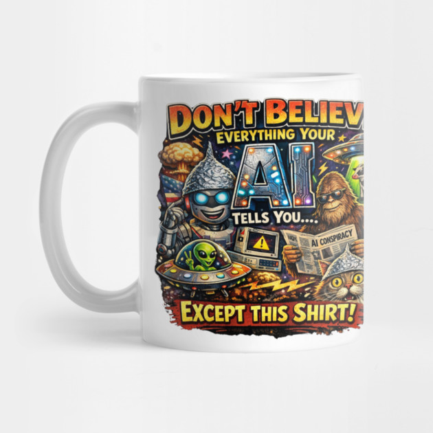 Dont believe everything AI tells you Mug