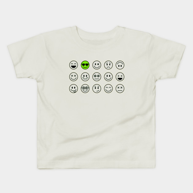Emoji Faces Kids T-Shirt