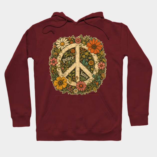 Peace and Love Sign Hoodie