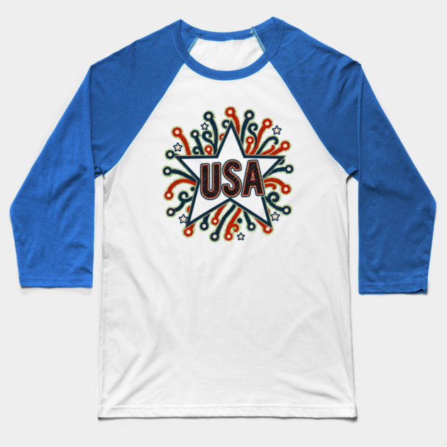USA Star Baseball T-Shirt
