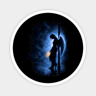 Angel with Cross Magnet