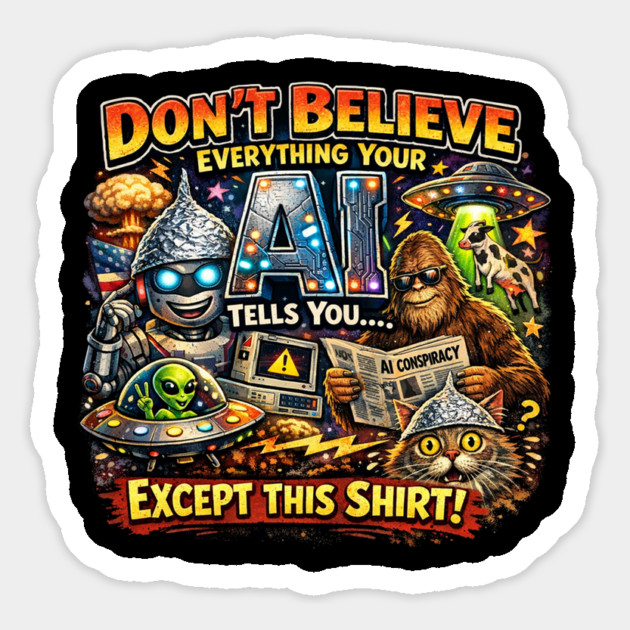Dont believe everything AI tells you Magnet - Image 3