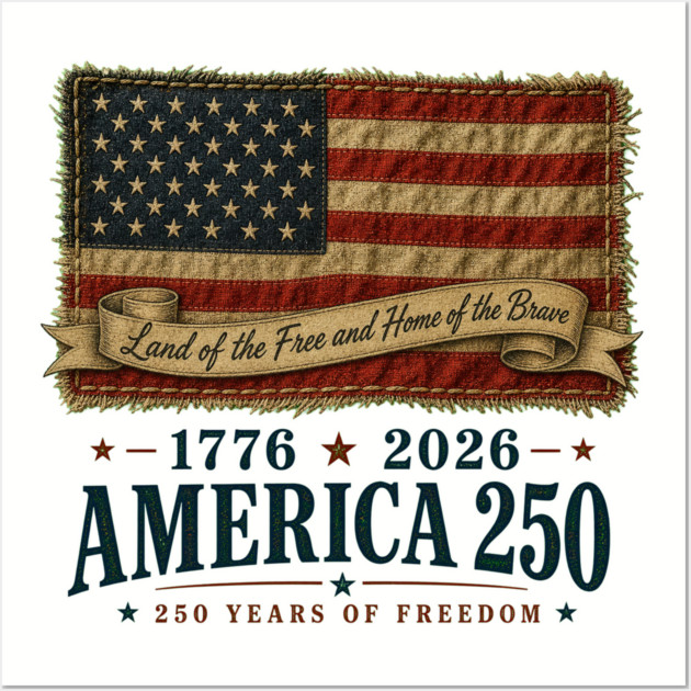 America 250th Anniversary - Land of the Free and Home of the Brave Posters and Art - Image 3