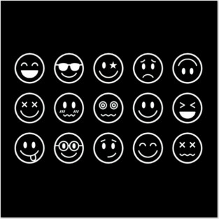 Emoji Faces Posters and Art